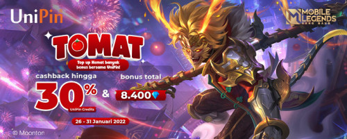 Tomat – Top up Hemat Diamonds MLBB Bersama UniPin Banyak Bonusnya!